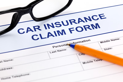 image of car insurance claim form
