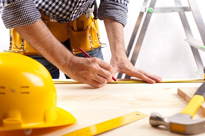 man in construction site